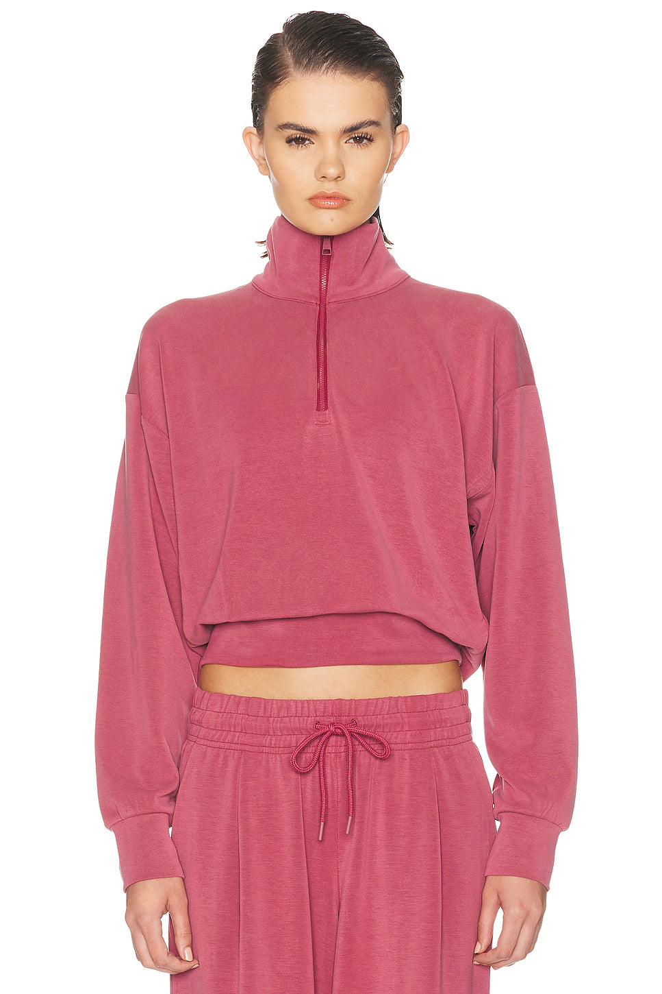 Cruiser Half Zip Cropped Sweatshirt