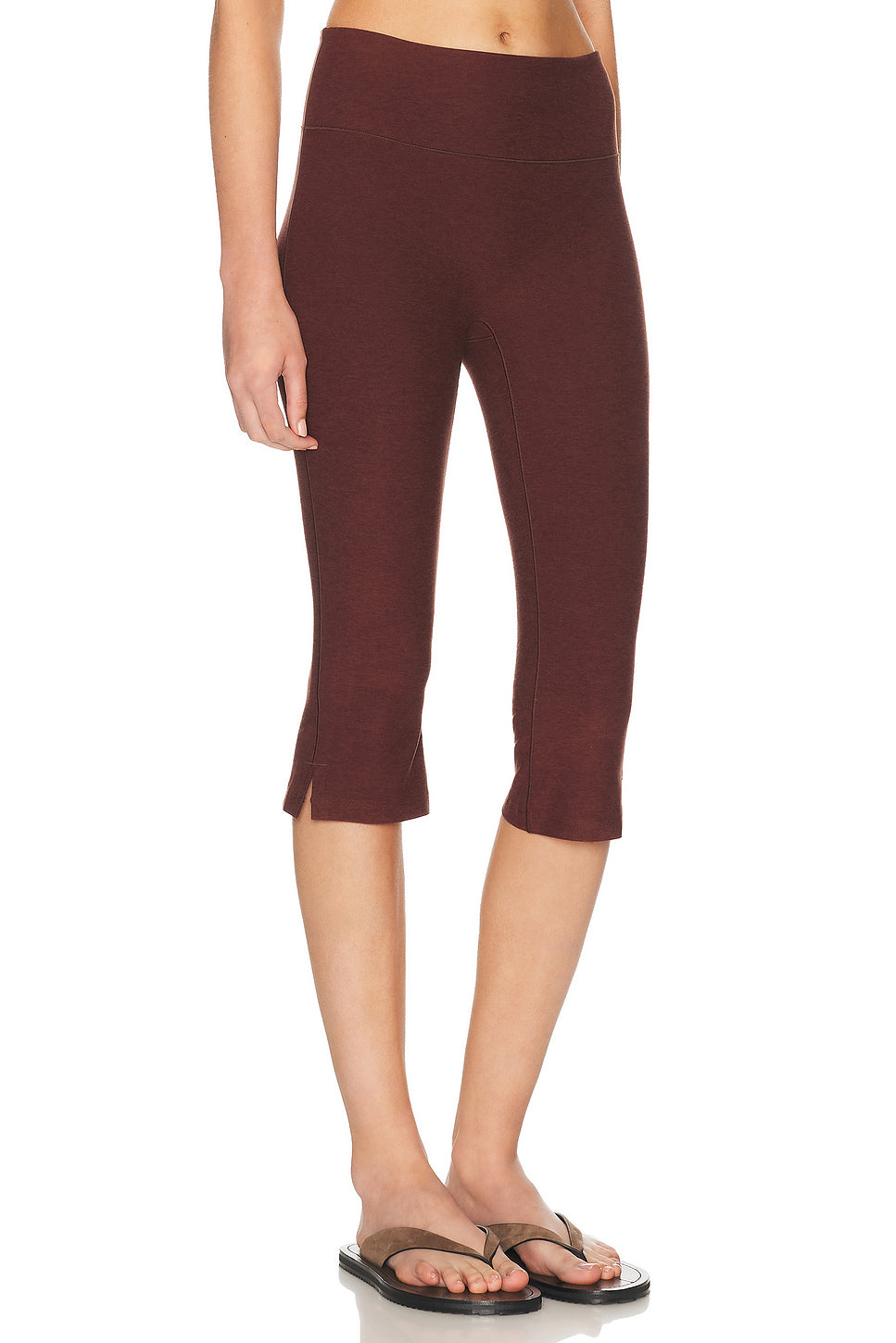 Spacedye Mid Rise Slit Pedal Pusher Legging