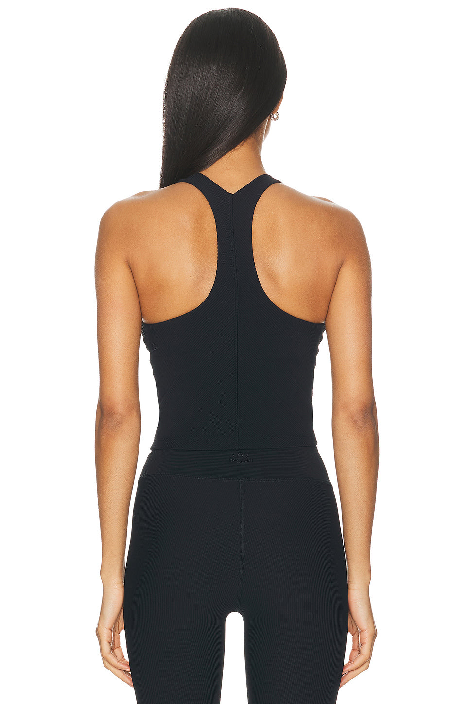 Impulse Ribbed High Neck Tank Top