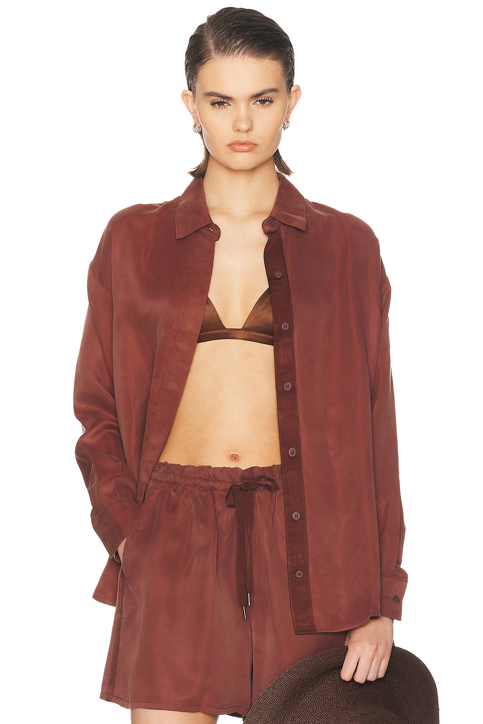 Sunkissed Cupro Button Down Shirt