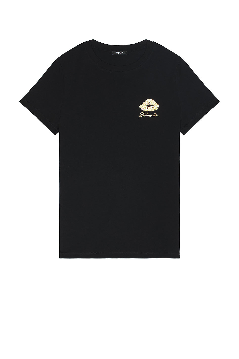 Gold Kiss Print Logo T-Shirt