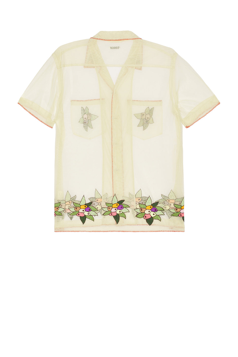 Embroidered Suncherry Short Sleeve Shirt