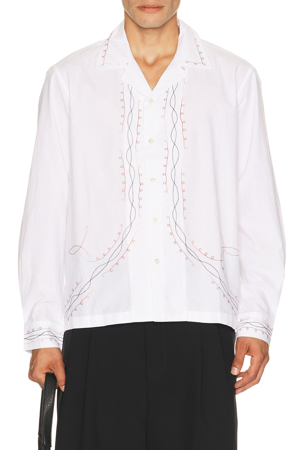 Looped Chainstitch Long Sleeve Shirt