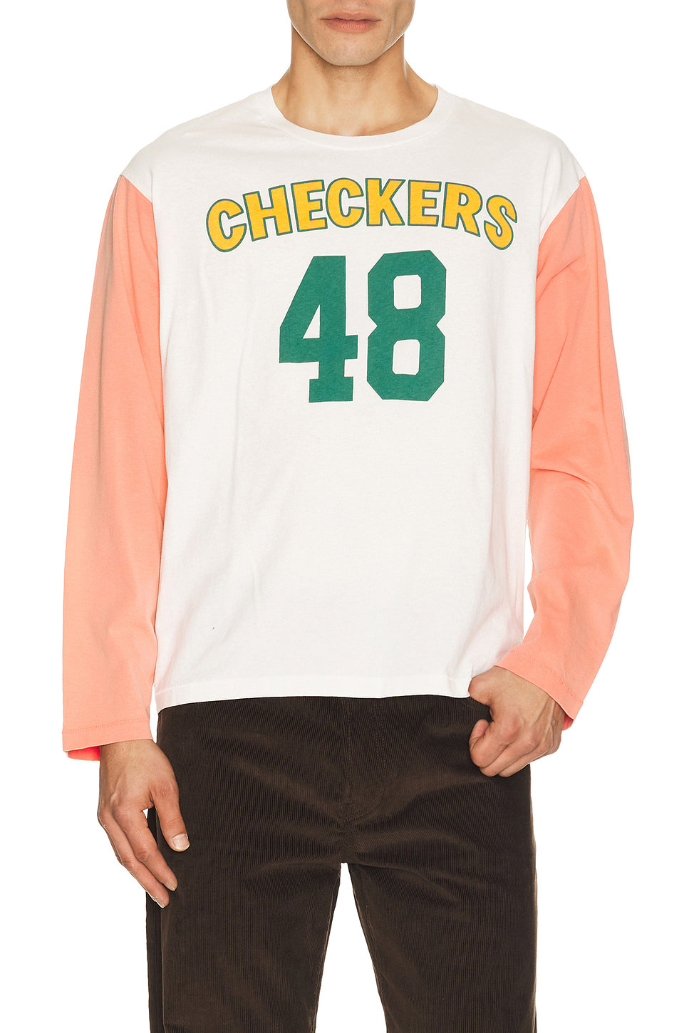 Checkers Baseball Tee