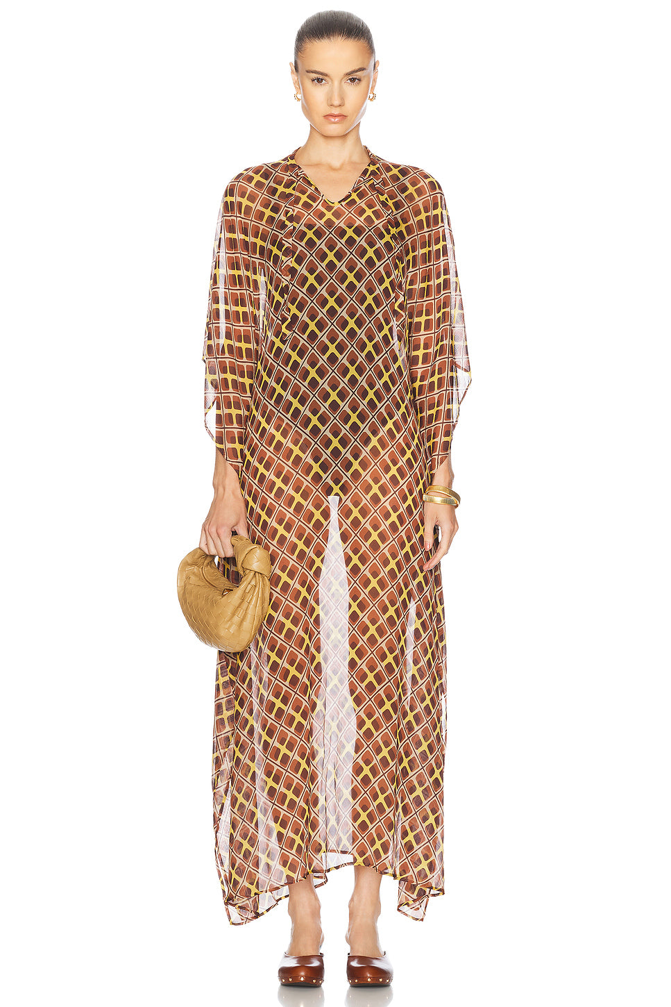 Cattail Plaid Kaftan