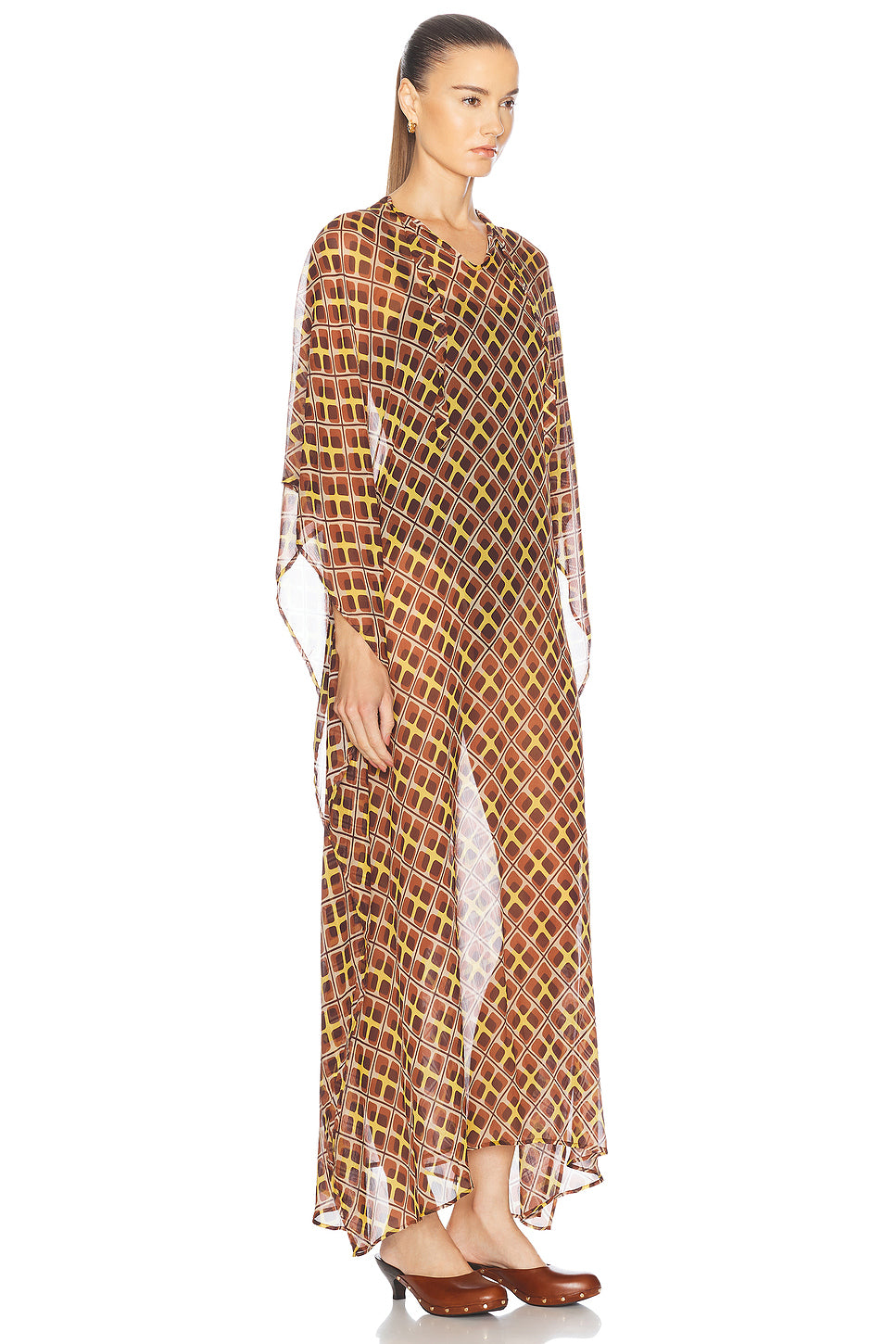 Cattail Plaid Kaftan