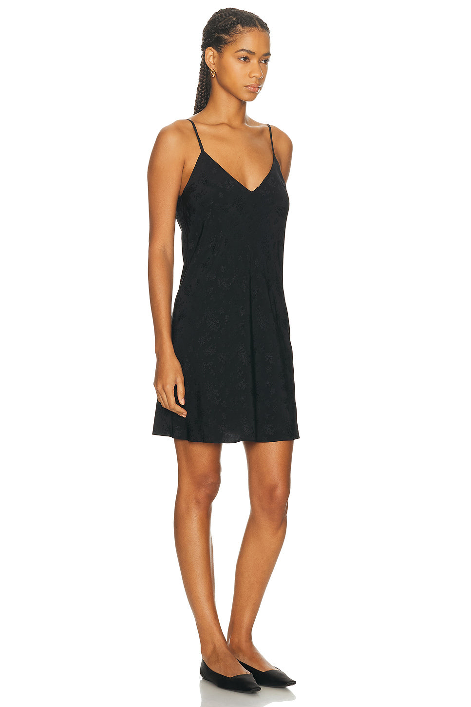 Moonflower Jacquard Short Slip Dress