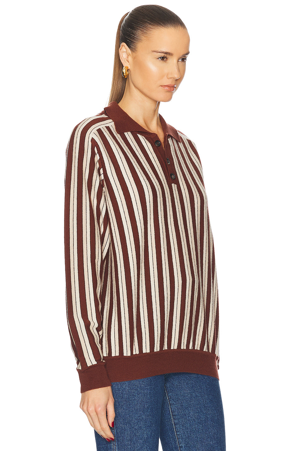 Hogan Stripe Polo Sweater