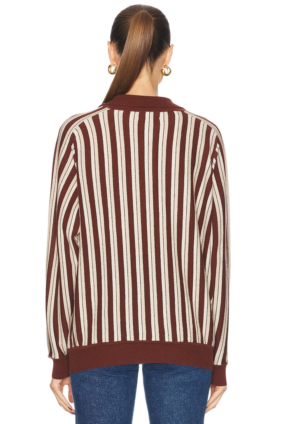 Hogan Stripe Polo Sweater