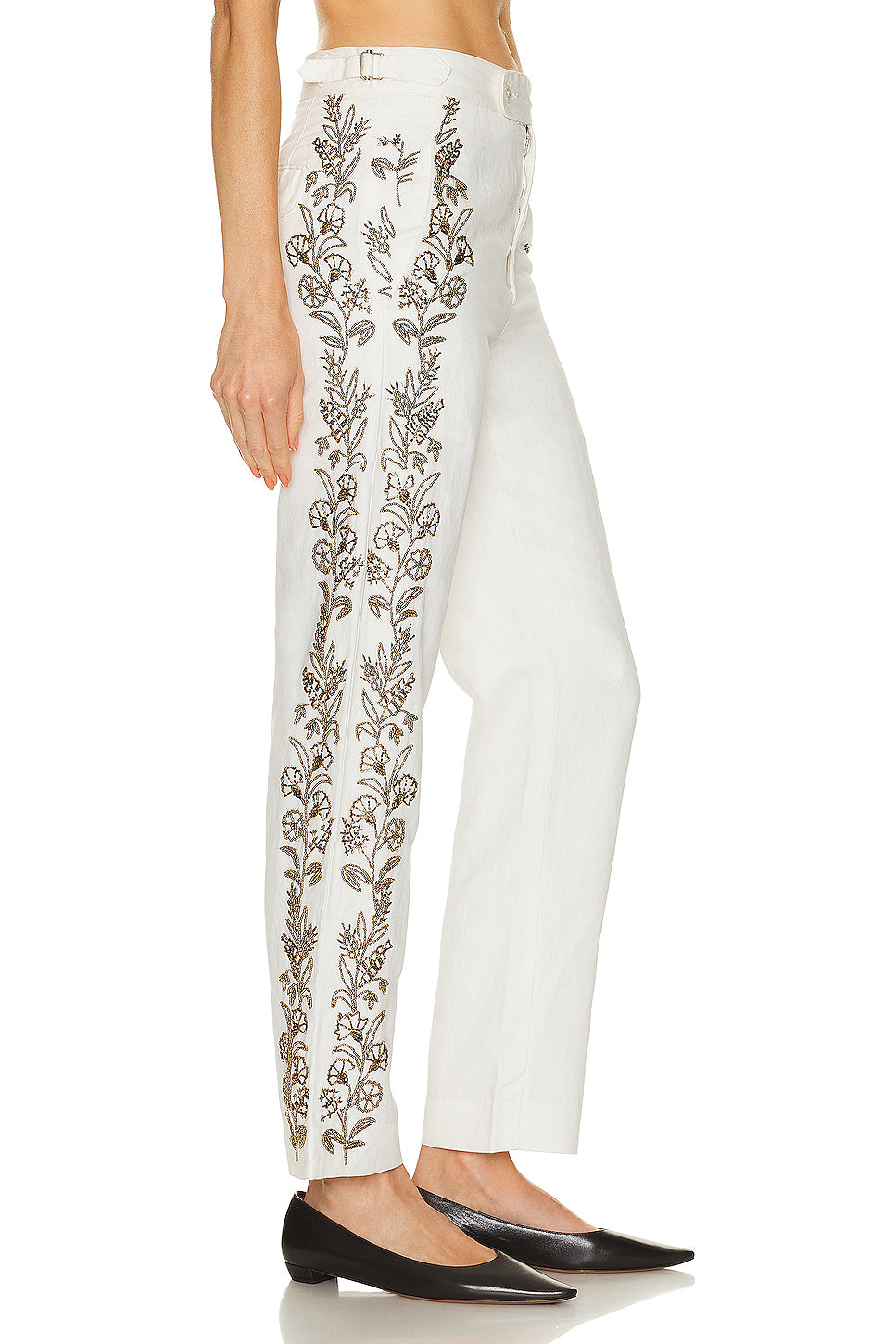 Beaded Wheat Flower Trouser