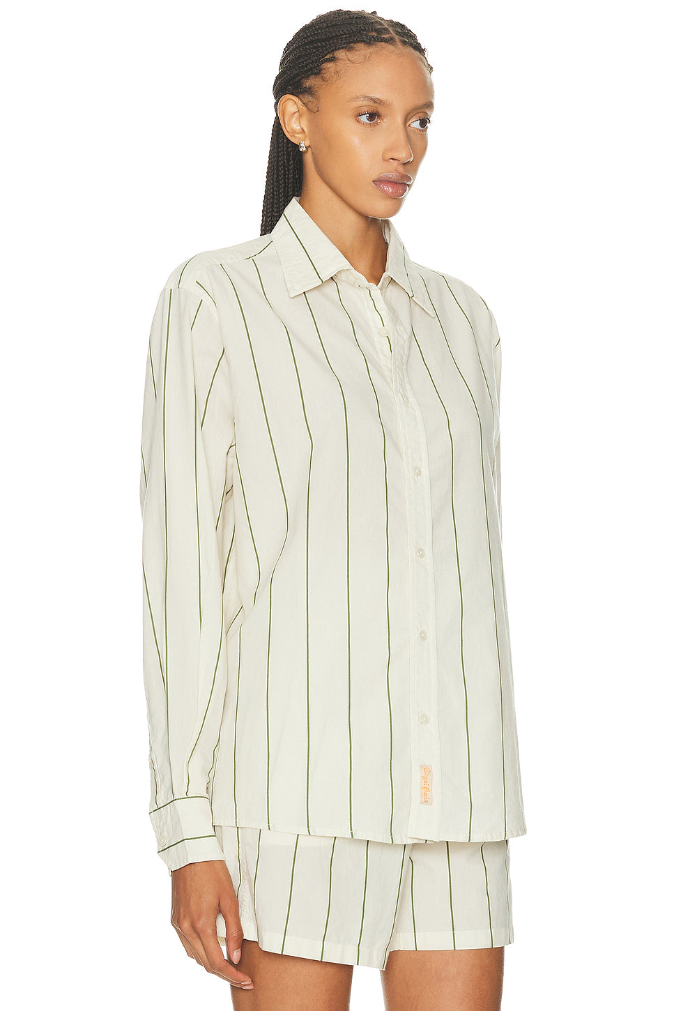 Celery Stripe Long Sleeve Shirt