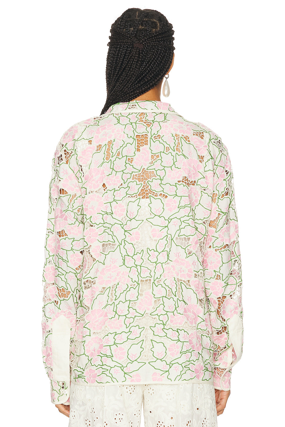 Peony Lace Long Sleeve Shirt