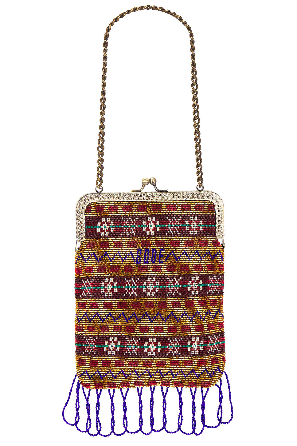 Beaded Bracken Frame Bag