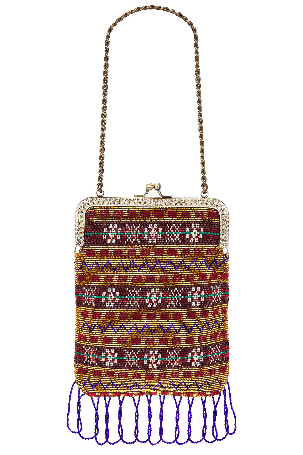 Beaded Bracken Frame Bag