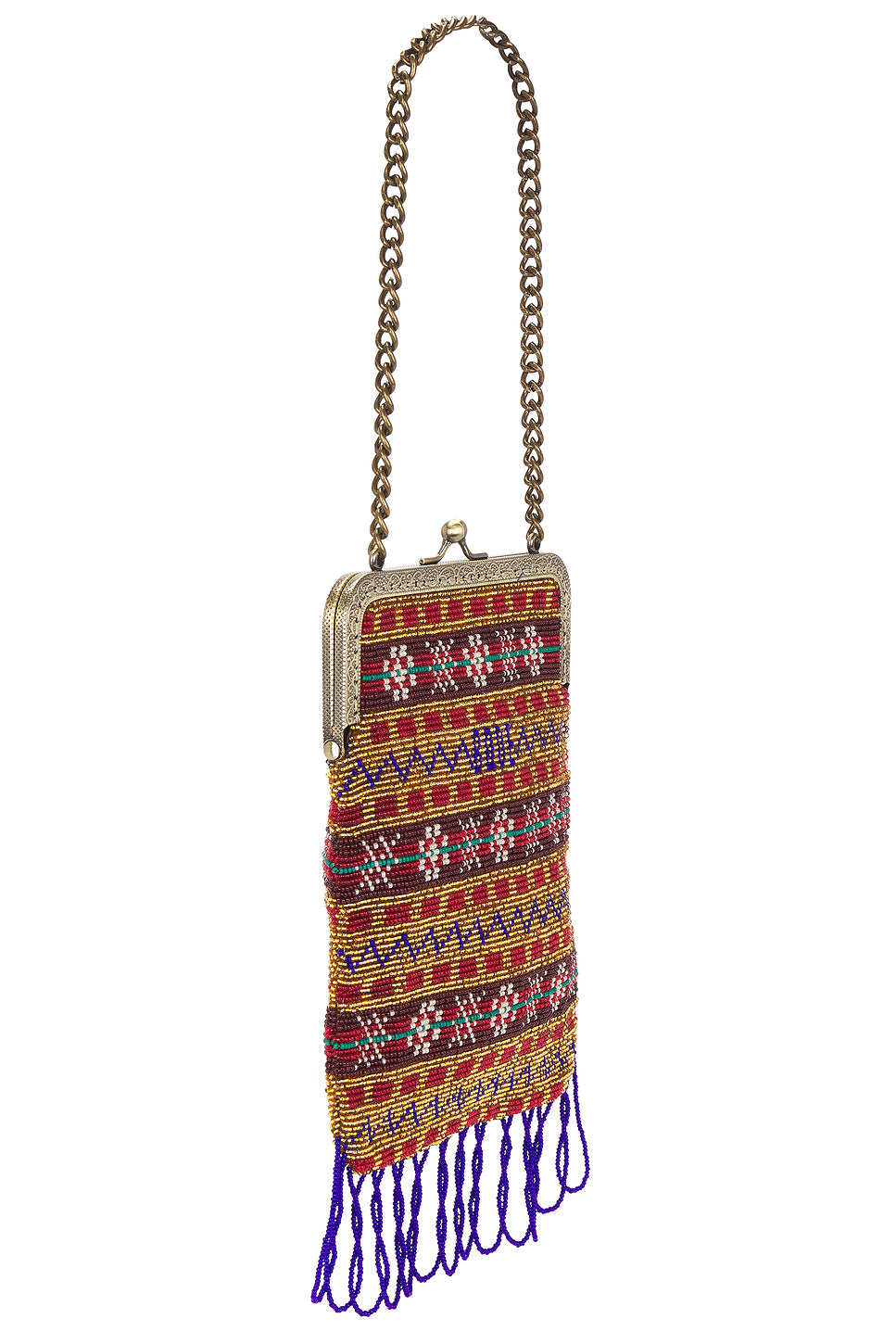 Beaded Bracken Frame Bag