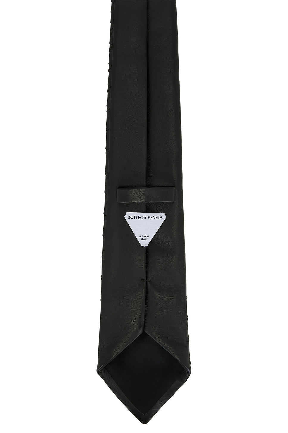 Intrecciato Leather Tie