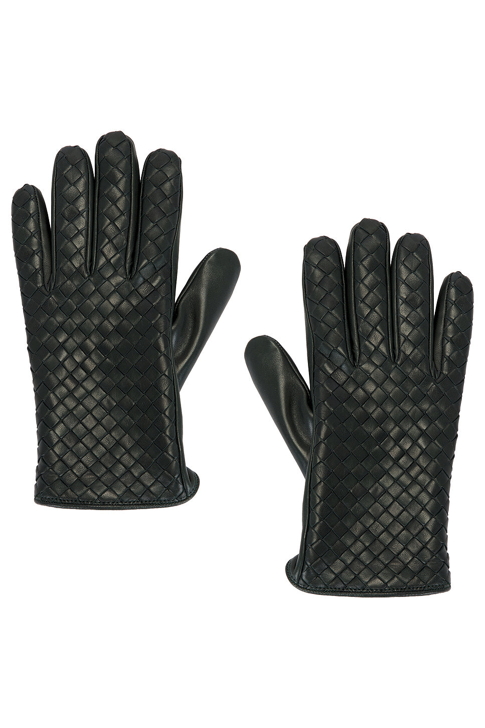 Soft Nappa Intrecciato Leather Gloves
