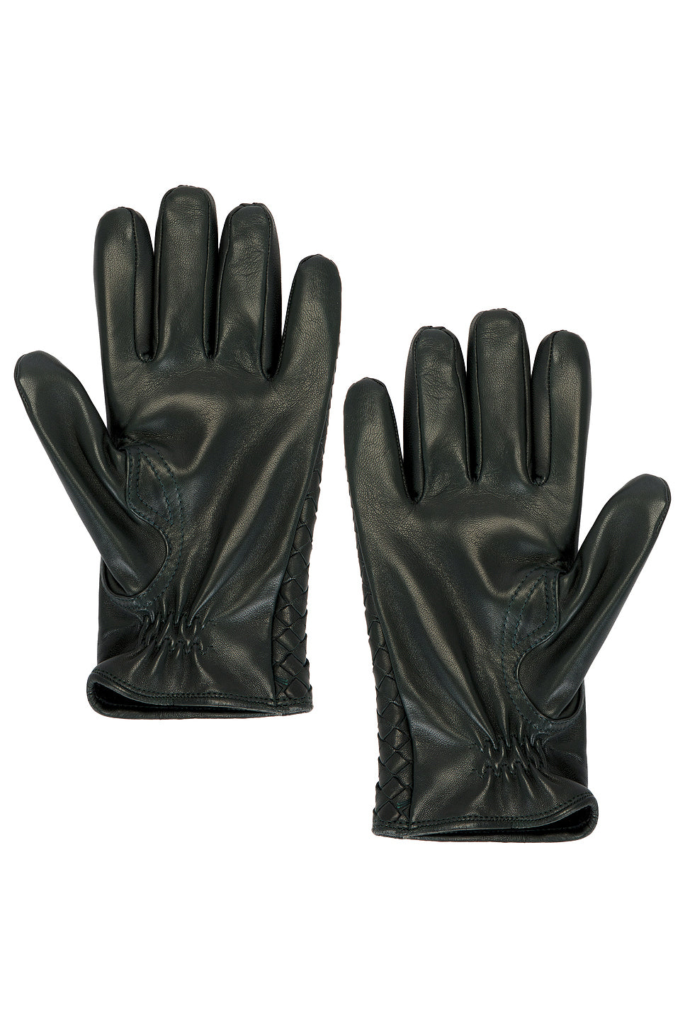 Soft Nappa Intrecciato Leather Gloves