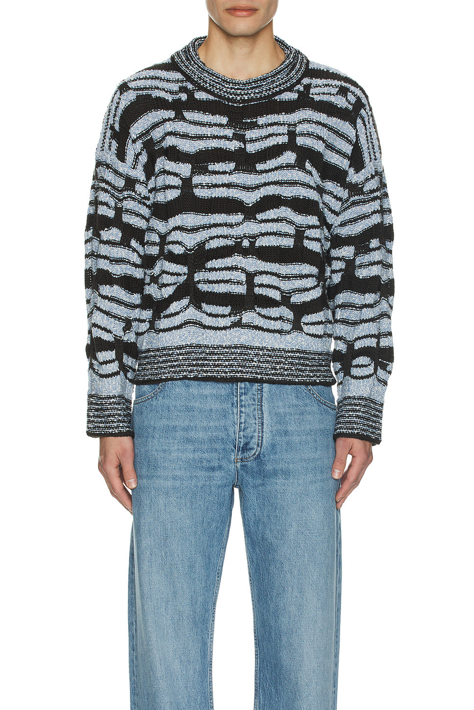 Distorted Stripes Sweater