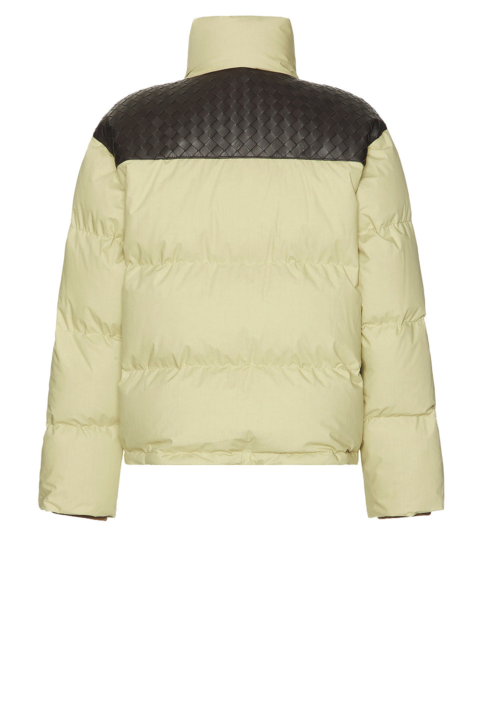 Intrecciato Shoulder Accent Puffer Jacket