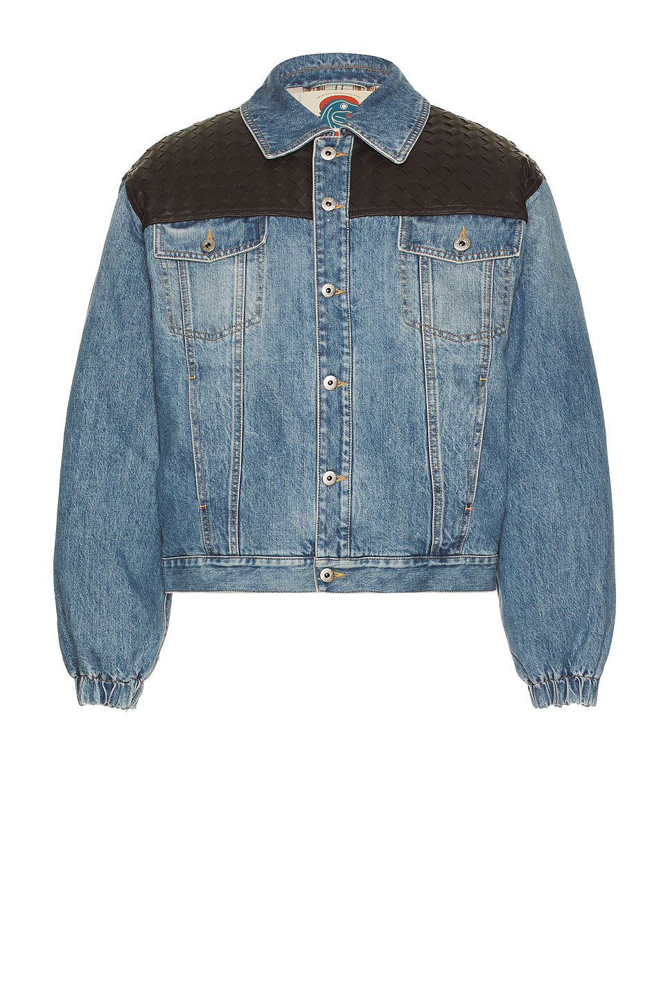 Vintage Indigo Intrecciato Denim Jacket