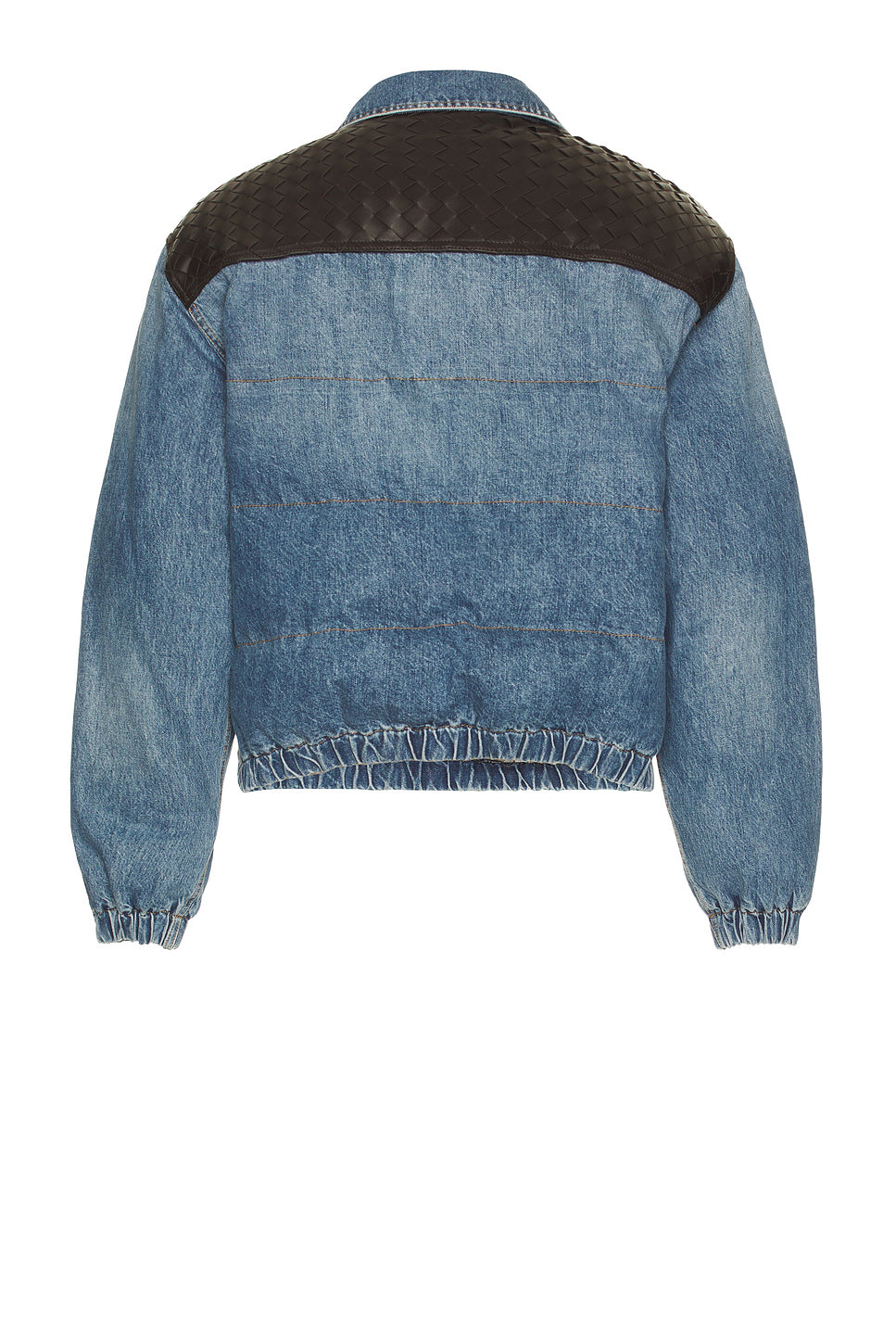 Vintage Indigo Intrecciato Denim Jacket