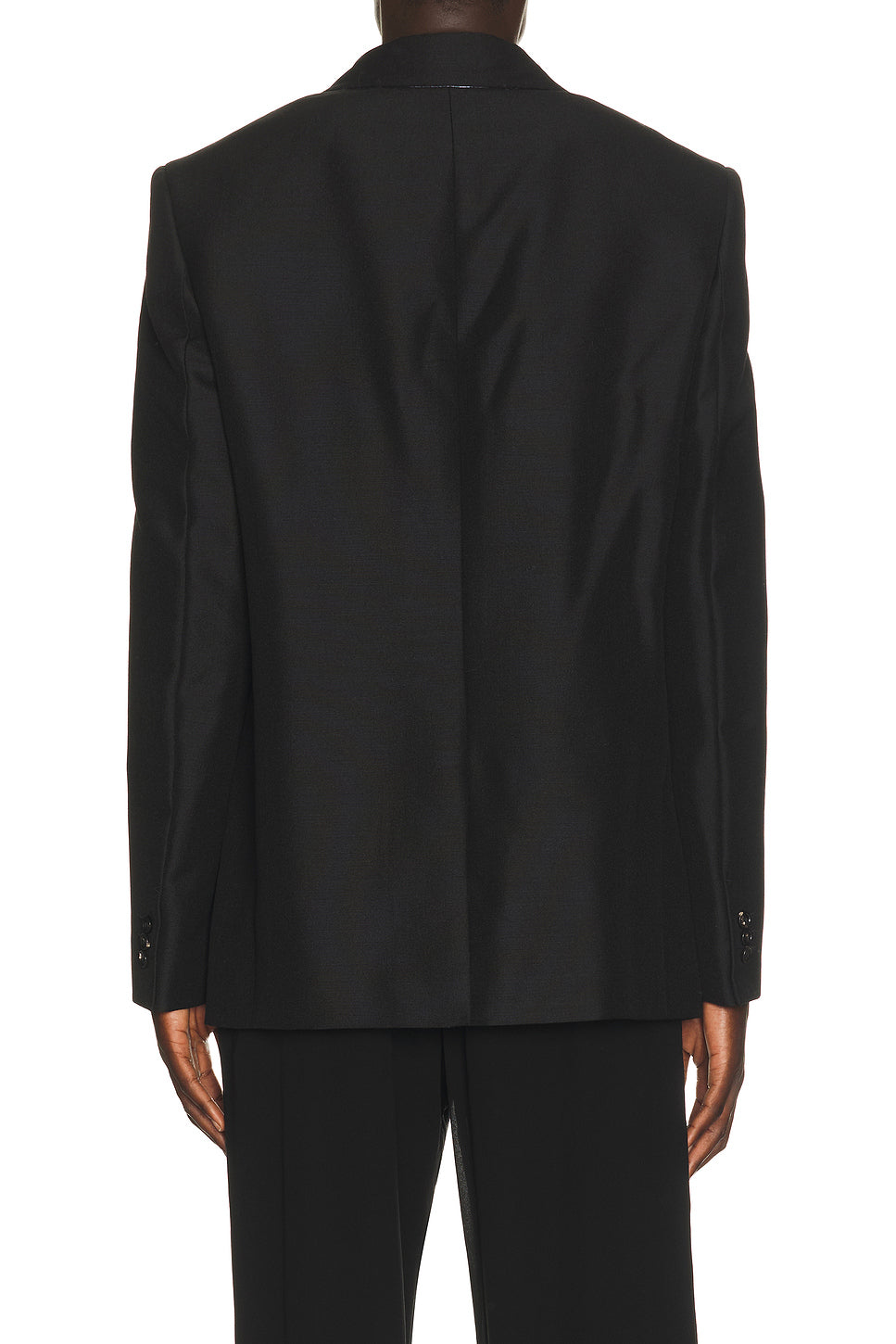 Mohair Wool Jacket Intrecciato Lapel