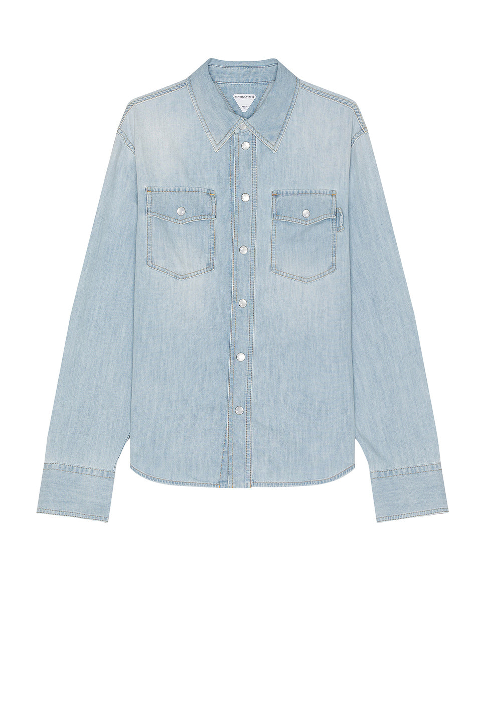 Bleached Light Denim Shirt