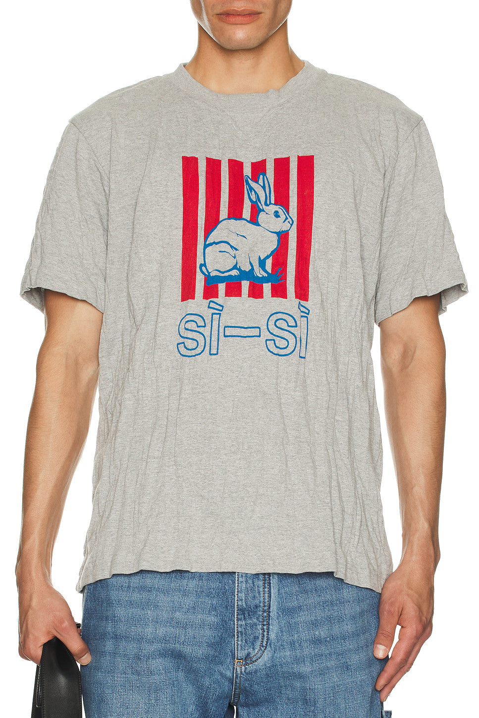 Crushed Sisi Print Jersey T-Shirt