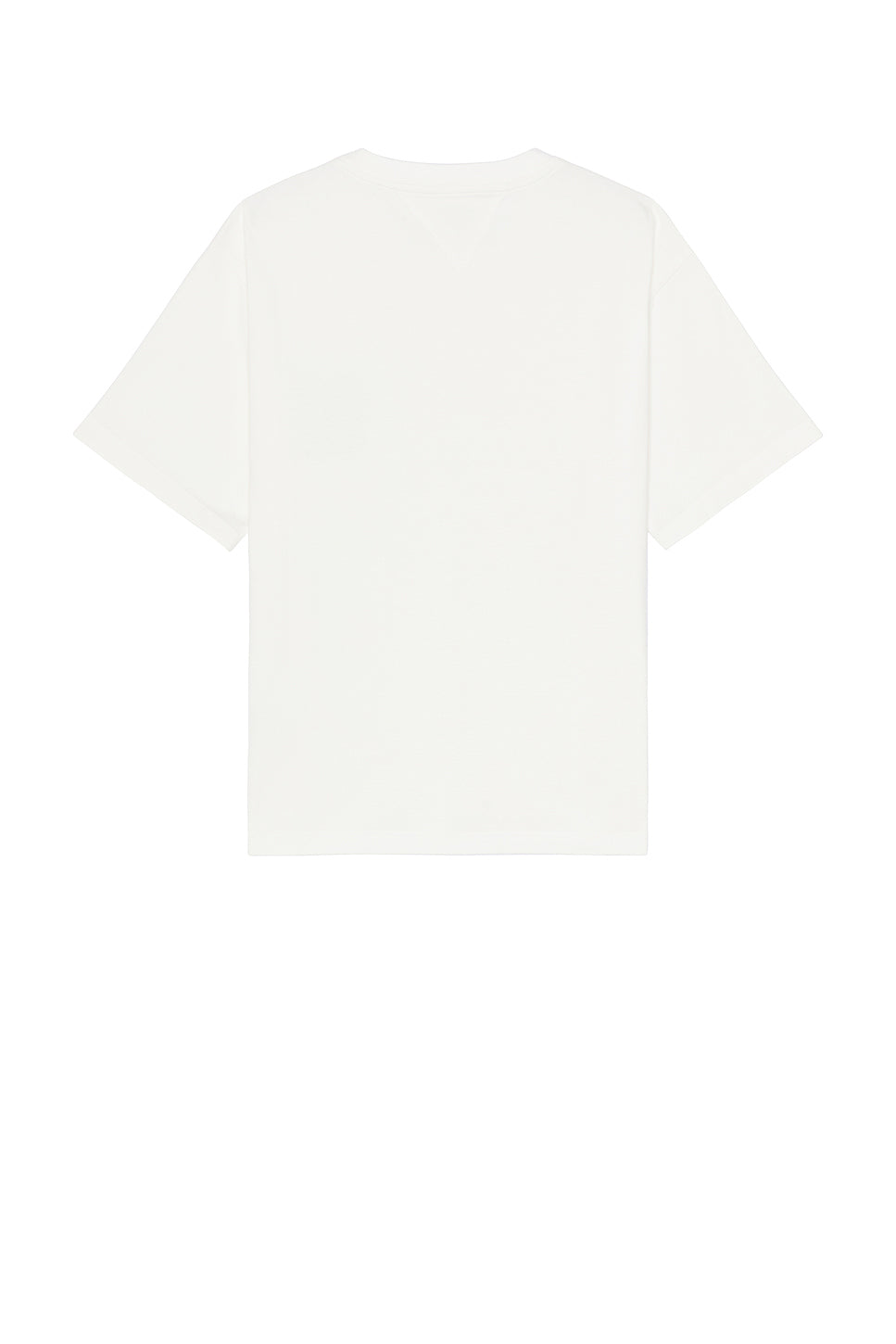 Pima Cotton Jersey Tee With Leather Detail