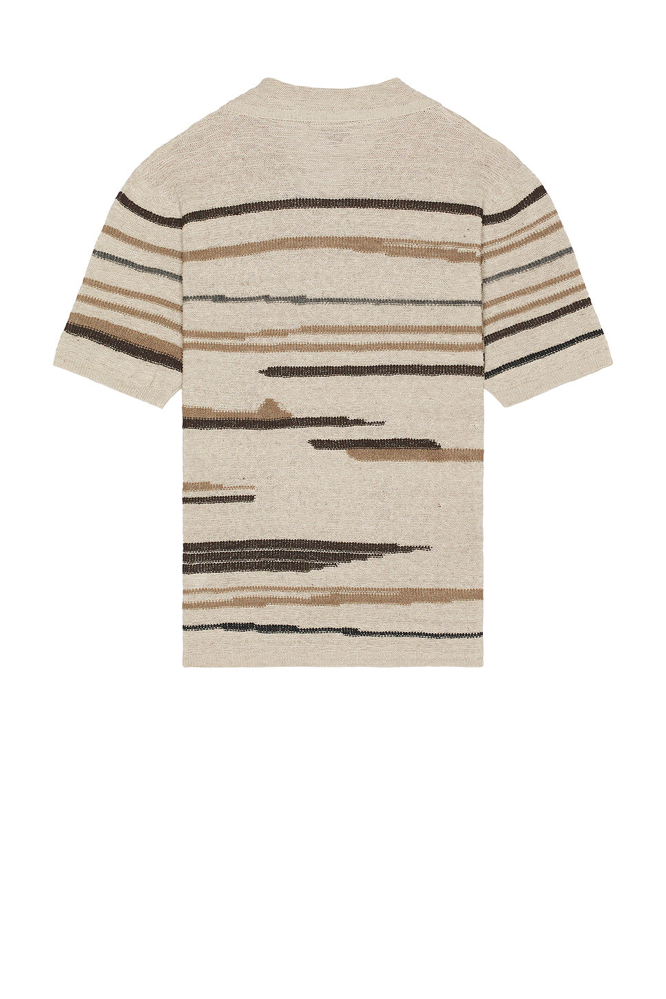 Linen Graphic Knit Polo