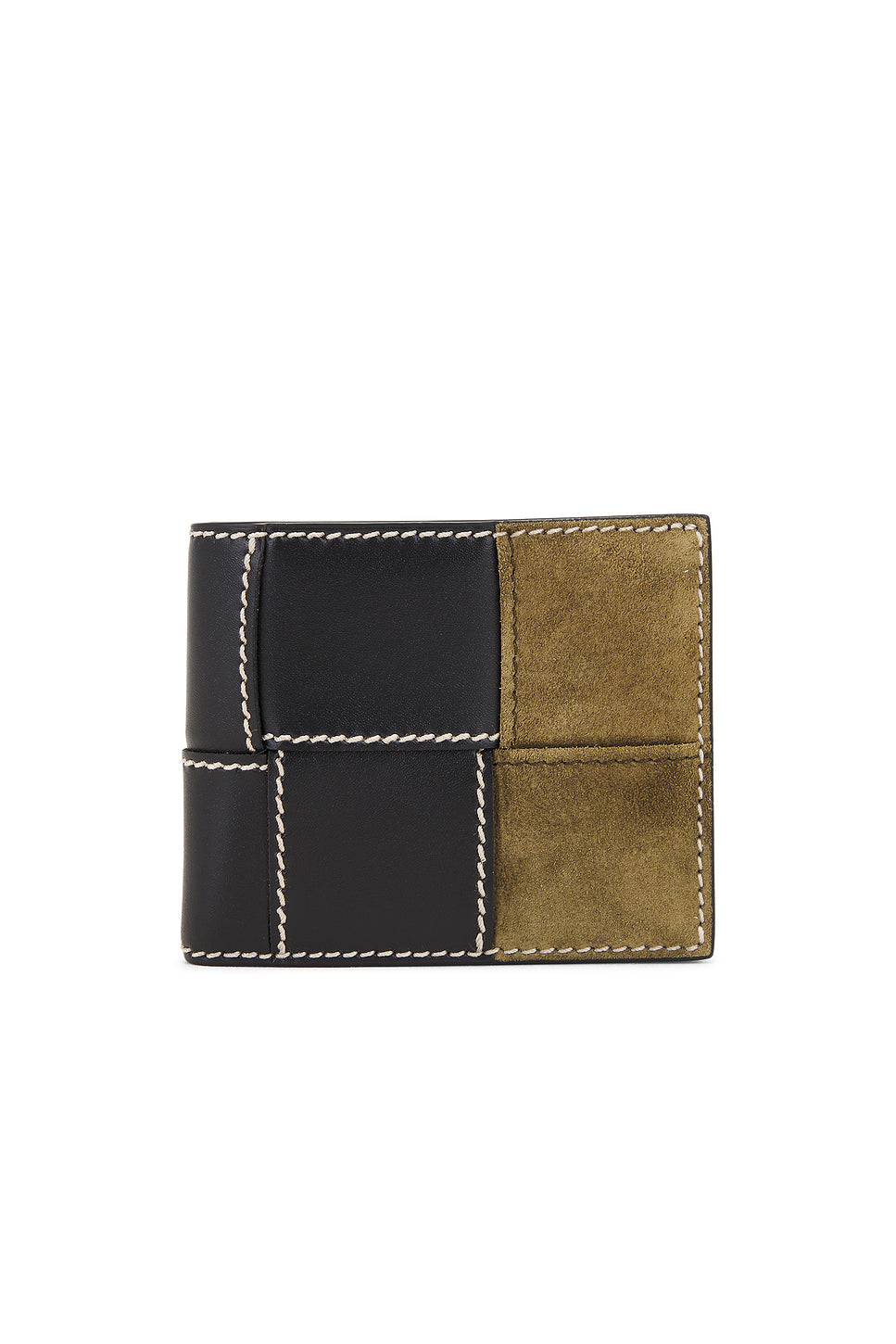 Cassette Bi-fold Stitch Suede Wallet