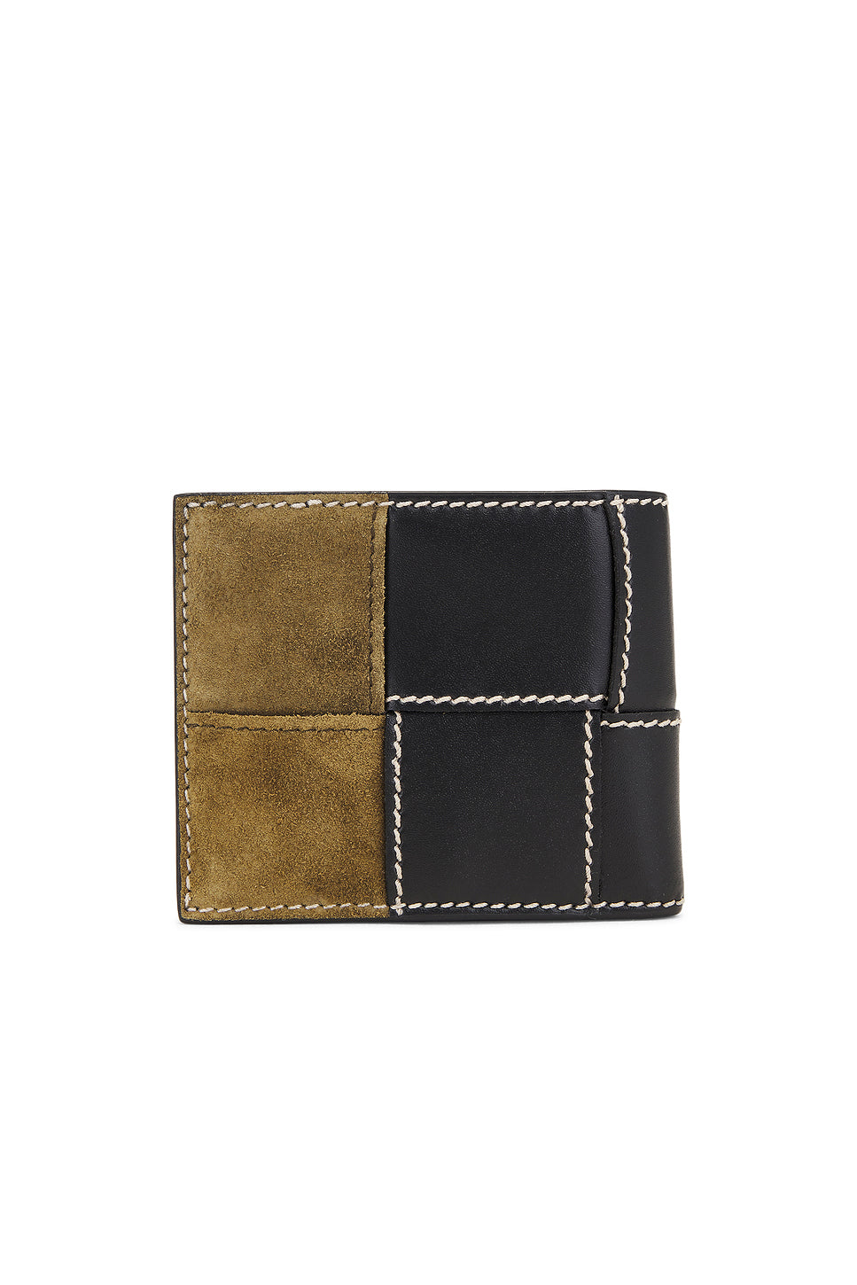 Cassette Bi-fold Stitch Suede Wallet