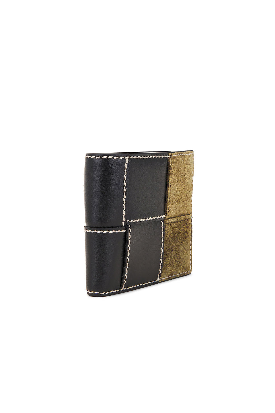 Cassette Bi-fold Stitch Suede Wallet