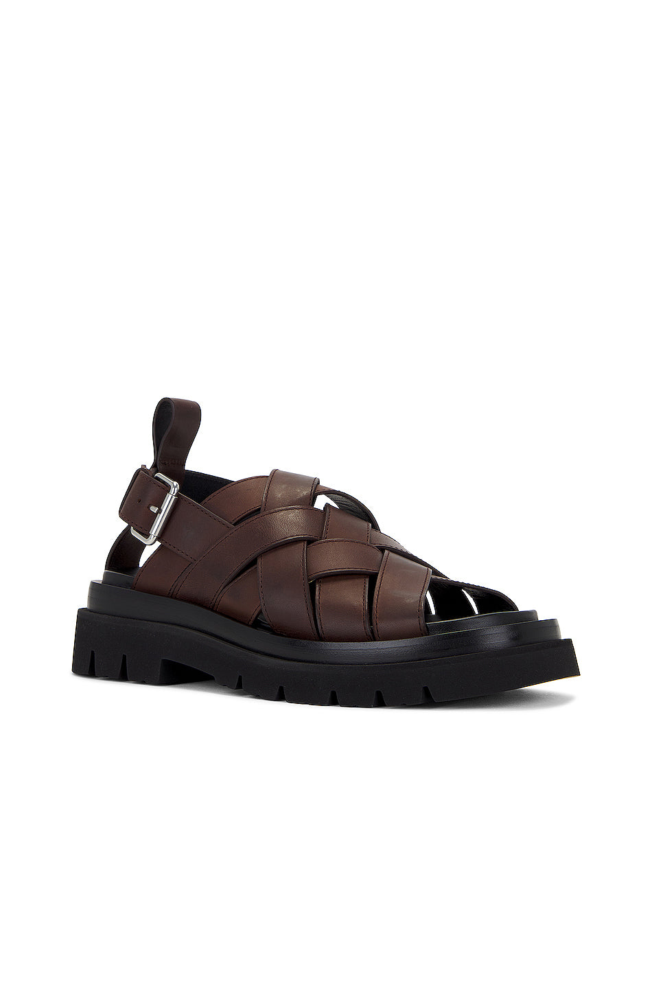 Lug Slingback Sandal Military Calf