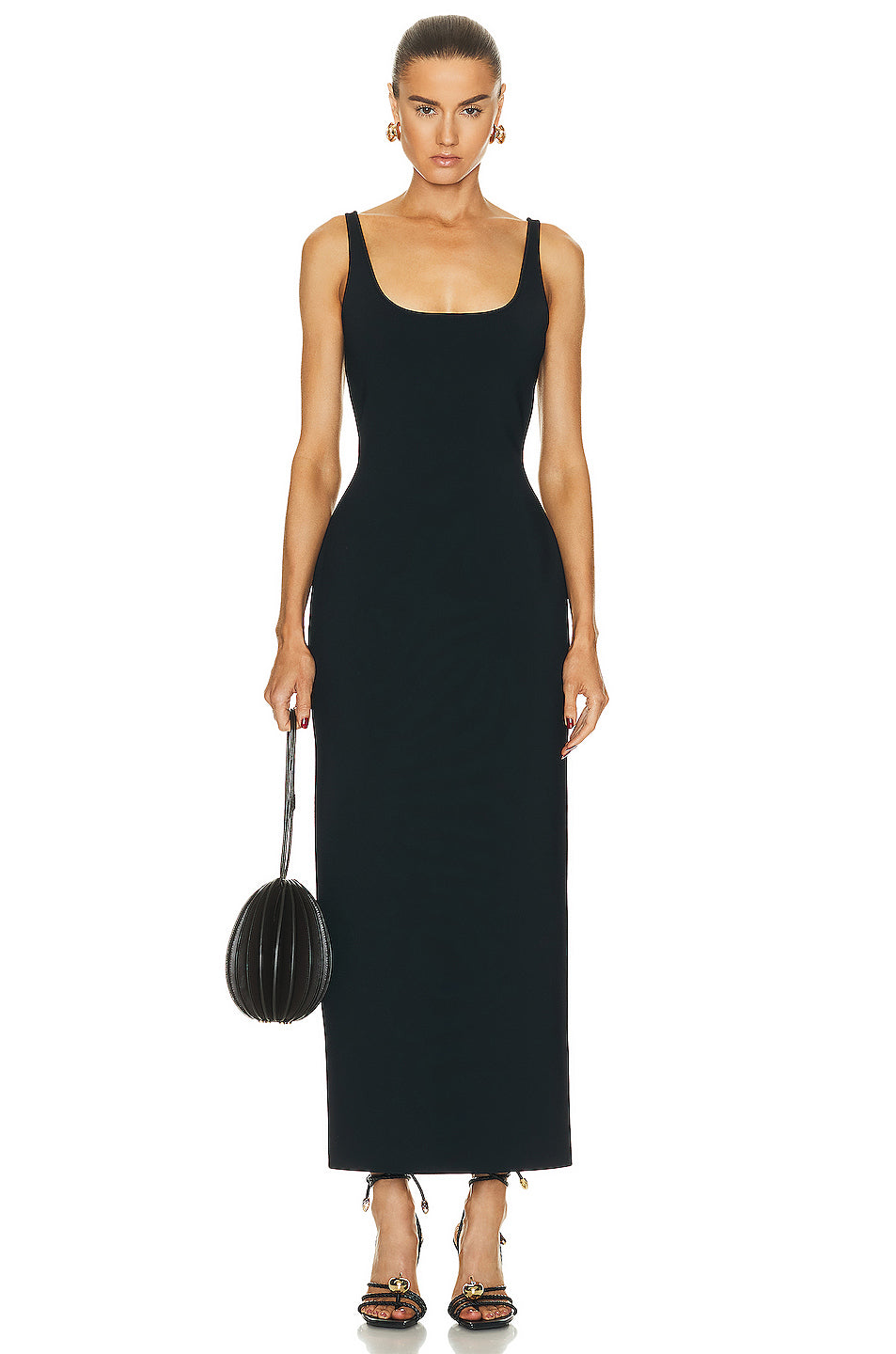 Compact Viscose Long Dress