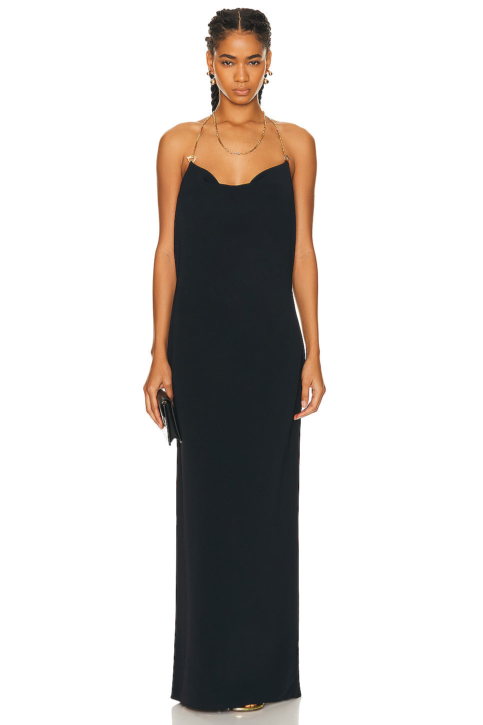 Double Fluid Viscose Knit Dress