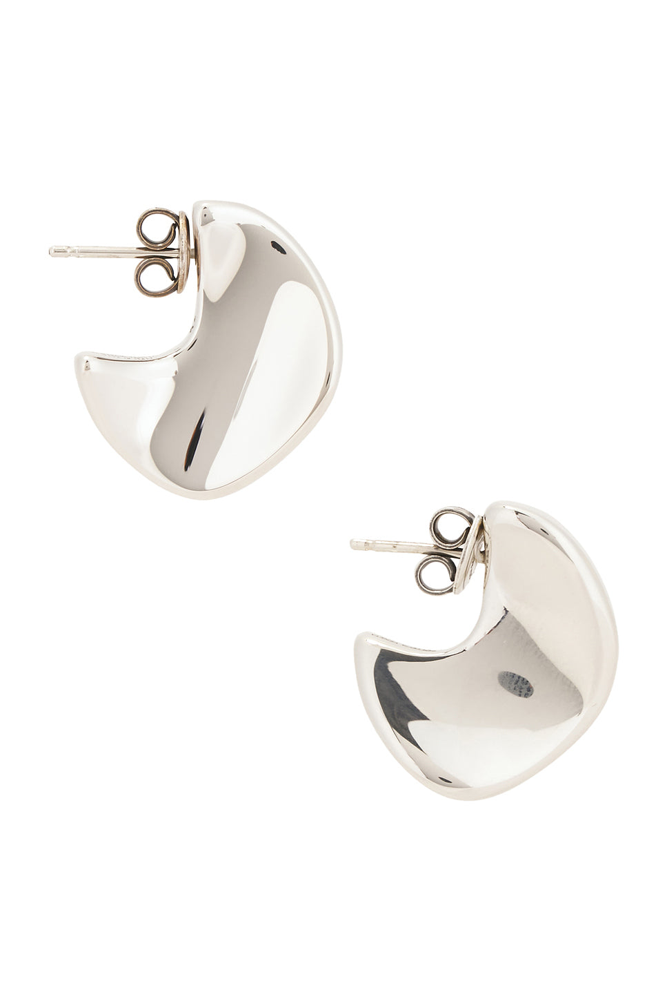 Round Sterling Silver Earrings