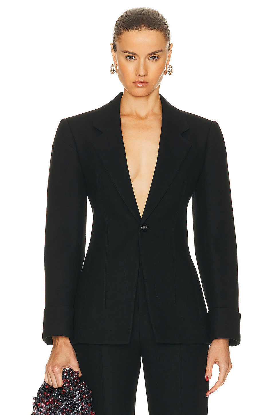 Structured Double Melange Jacket