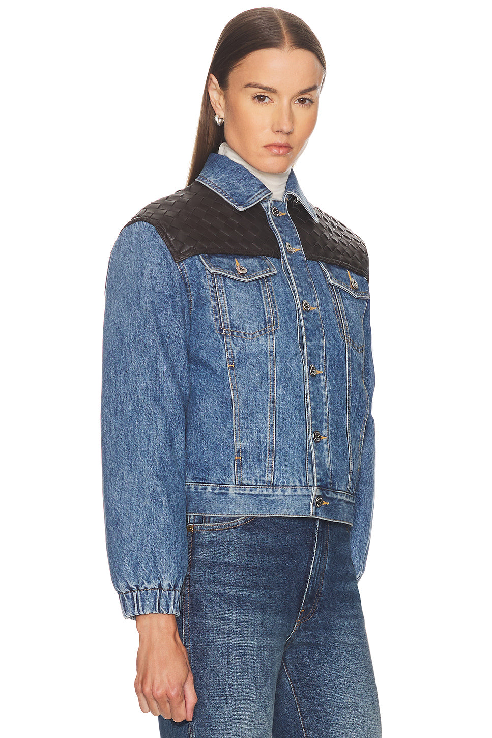 Denim Puffer Jacket