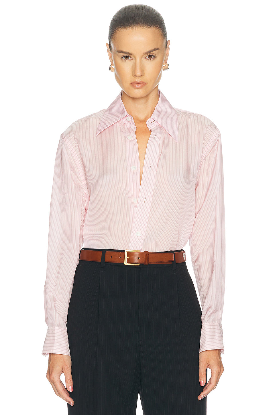 Cupro Pinstripe Shirt