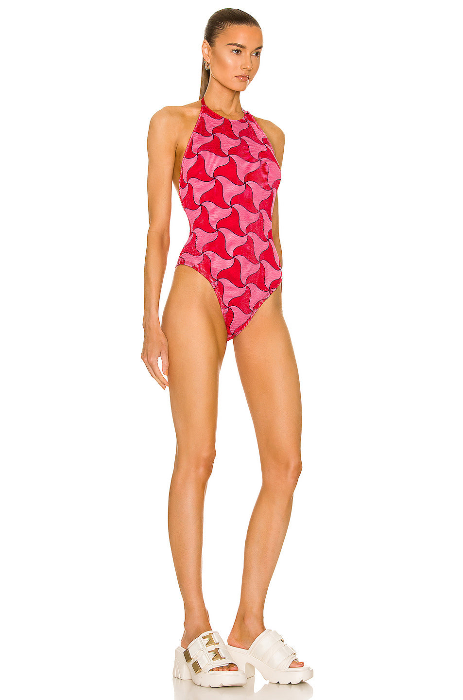 Wavy Triangle Crinkle Swimsuit