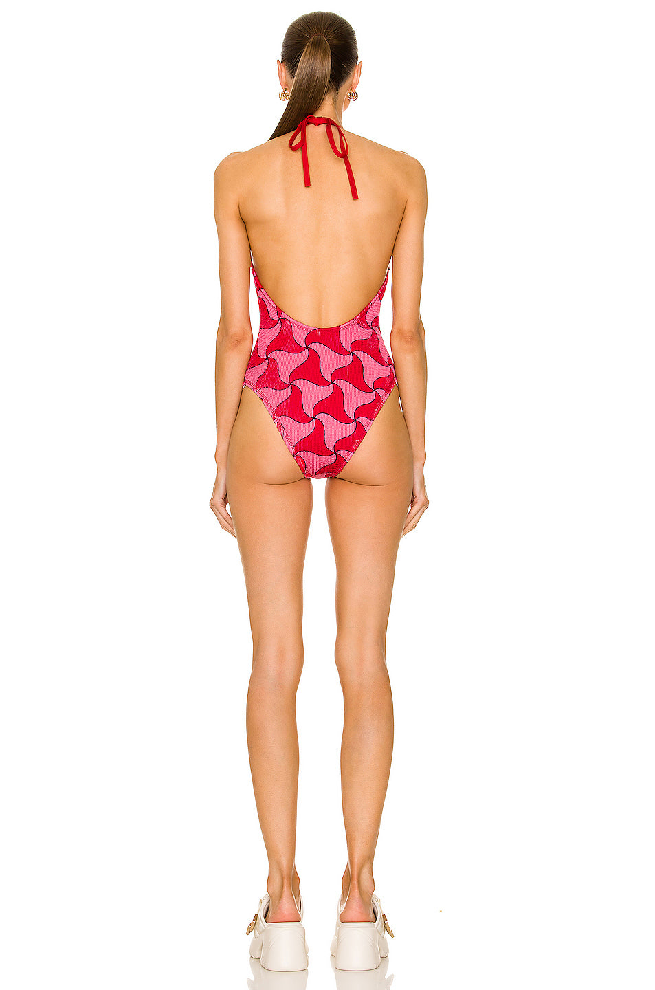 Wavy Triangle Crinkle Swimsuit