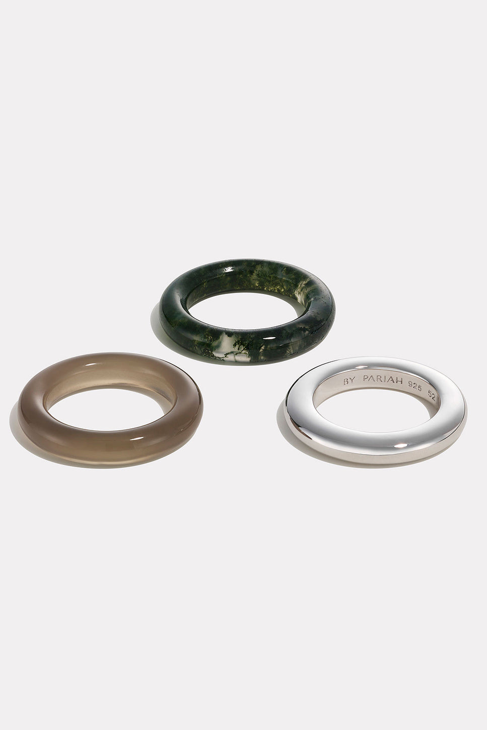 Stone Trilogy Stack Ring