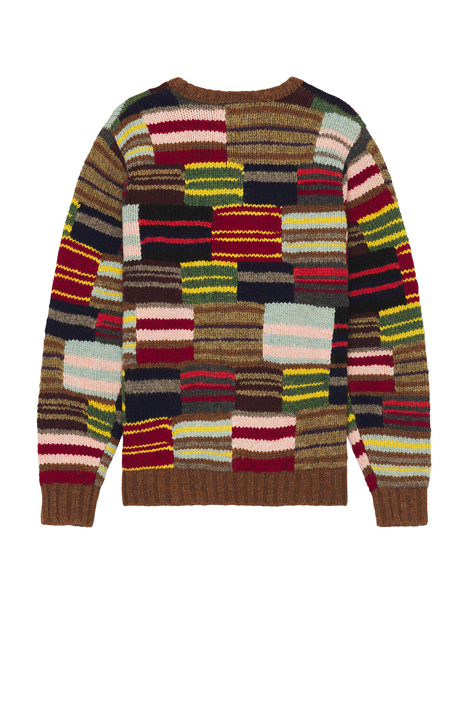 Crew Hand Knit Patchwork Sweater