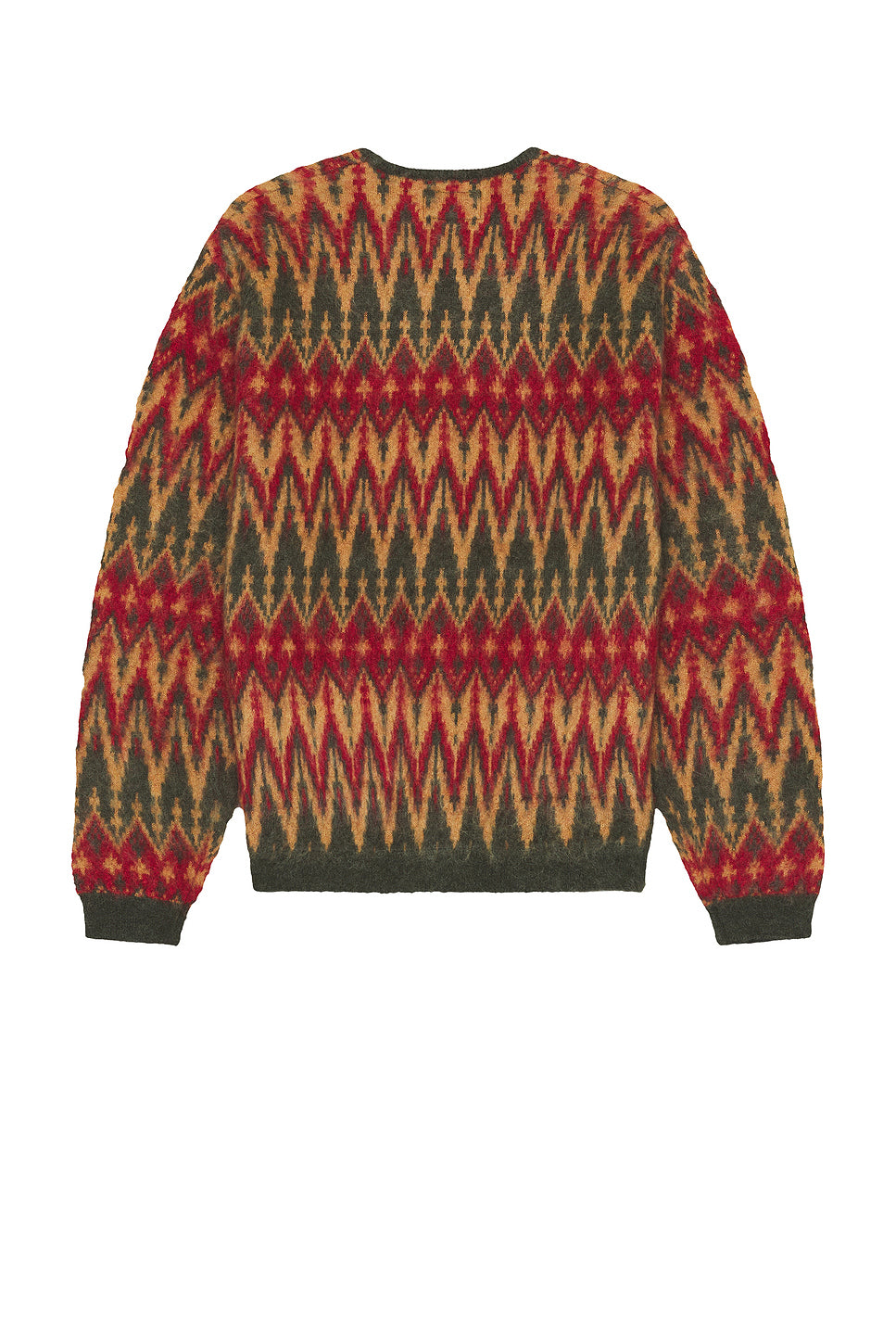 Cardigan Double Jacquard Chevron Pattern