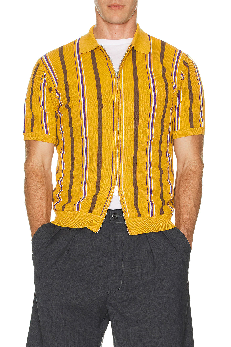 Zip Knit Stripe