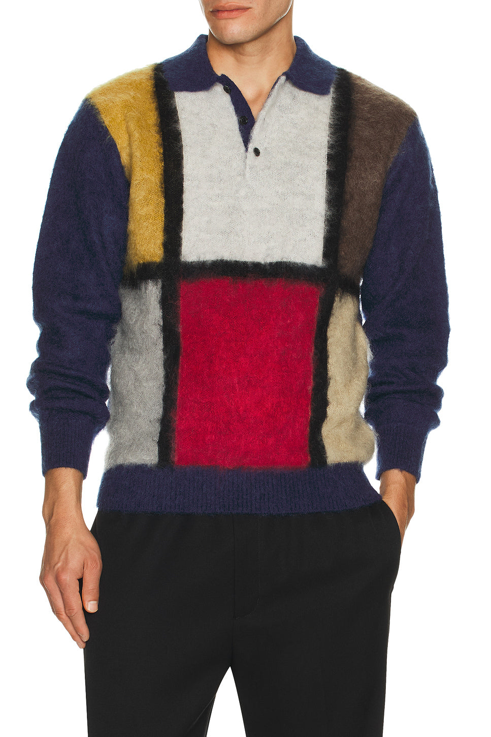 Knit Polo Shaggy 9G