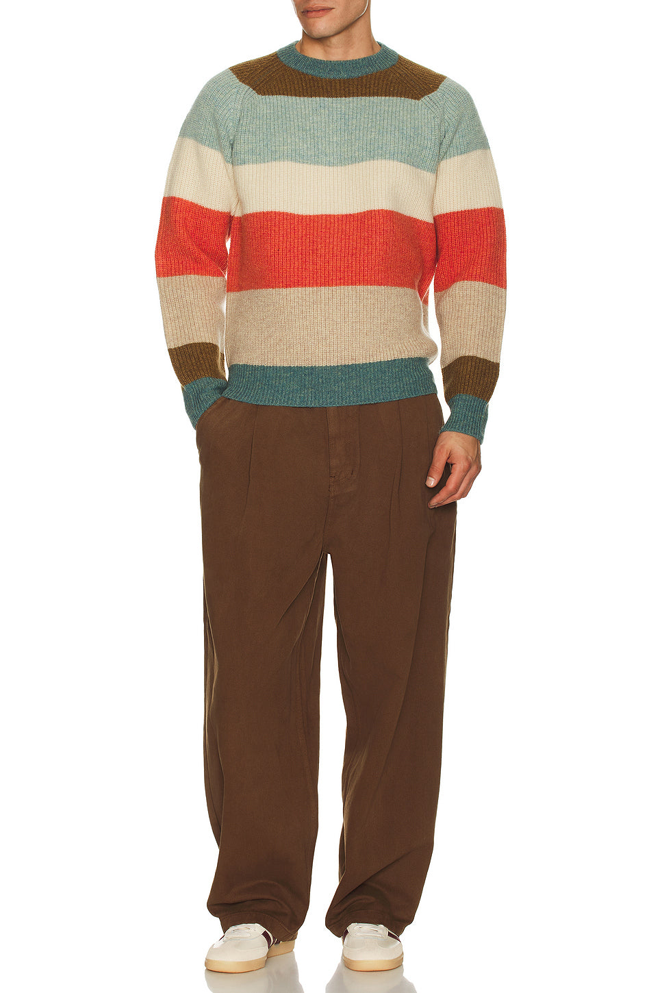 Crew Multi Stripe 5g Sweater