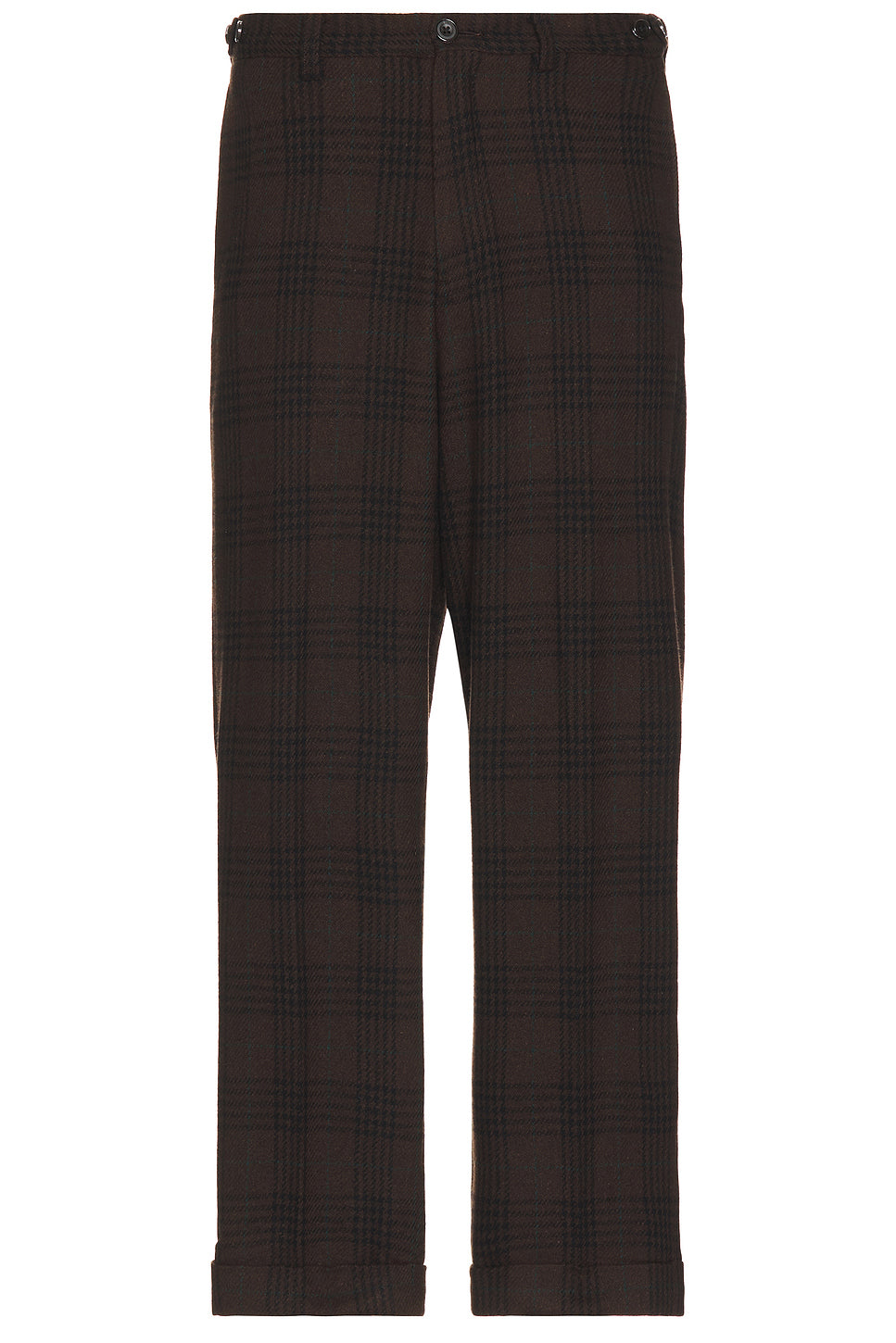 Ivy Trousers Wide Recycle Wool Plaid